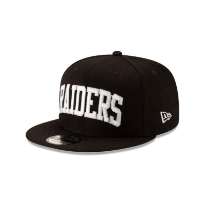 Las Vegas Raiders Gorra | New Era NFL Basic 9fifty Snapback Cap Mexico - Negros